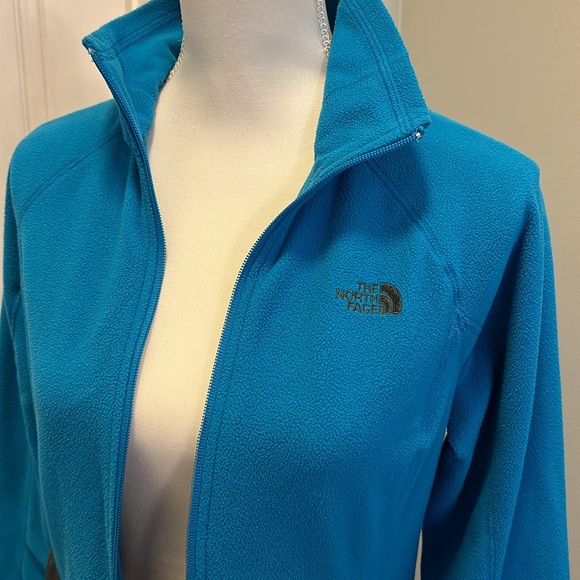 North Face Zip Up Light Weight Flashdry Jacket Teal SZ small petite - Picture 2 of 10